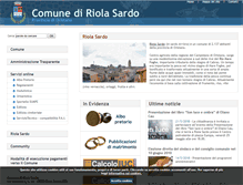 Tablet Screenshot of comune.riolasardo.or.it
